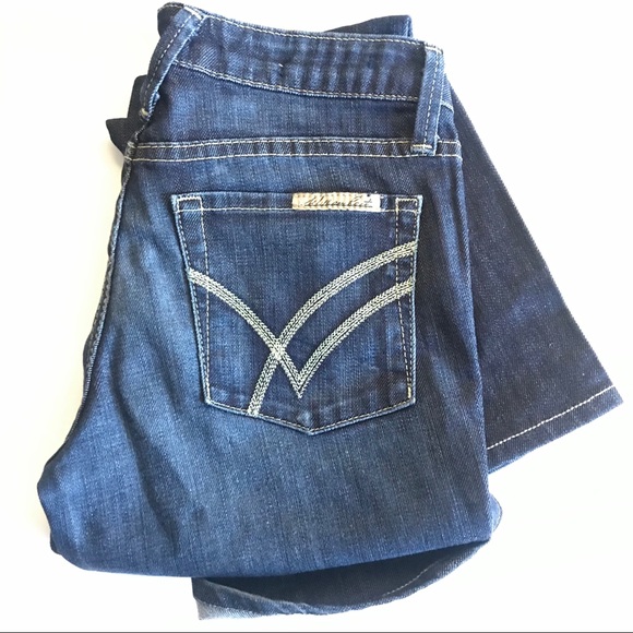 William Rast Stella Dark Classic Rise Boot Cut 25 - Picture 2 of 8